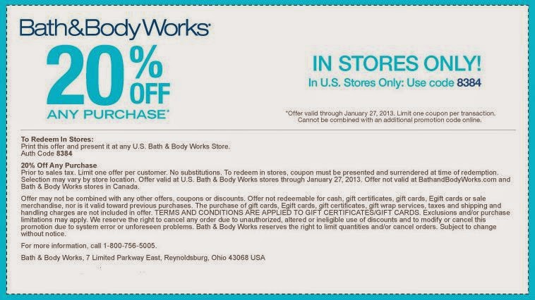 bath and body works coupons 2018