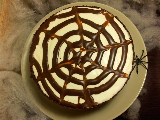 tarta de queso y chocolate