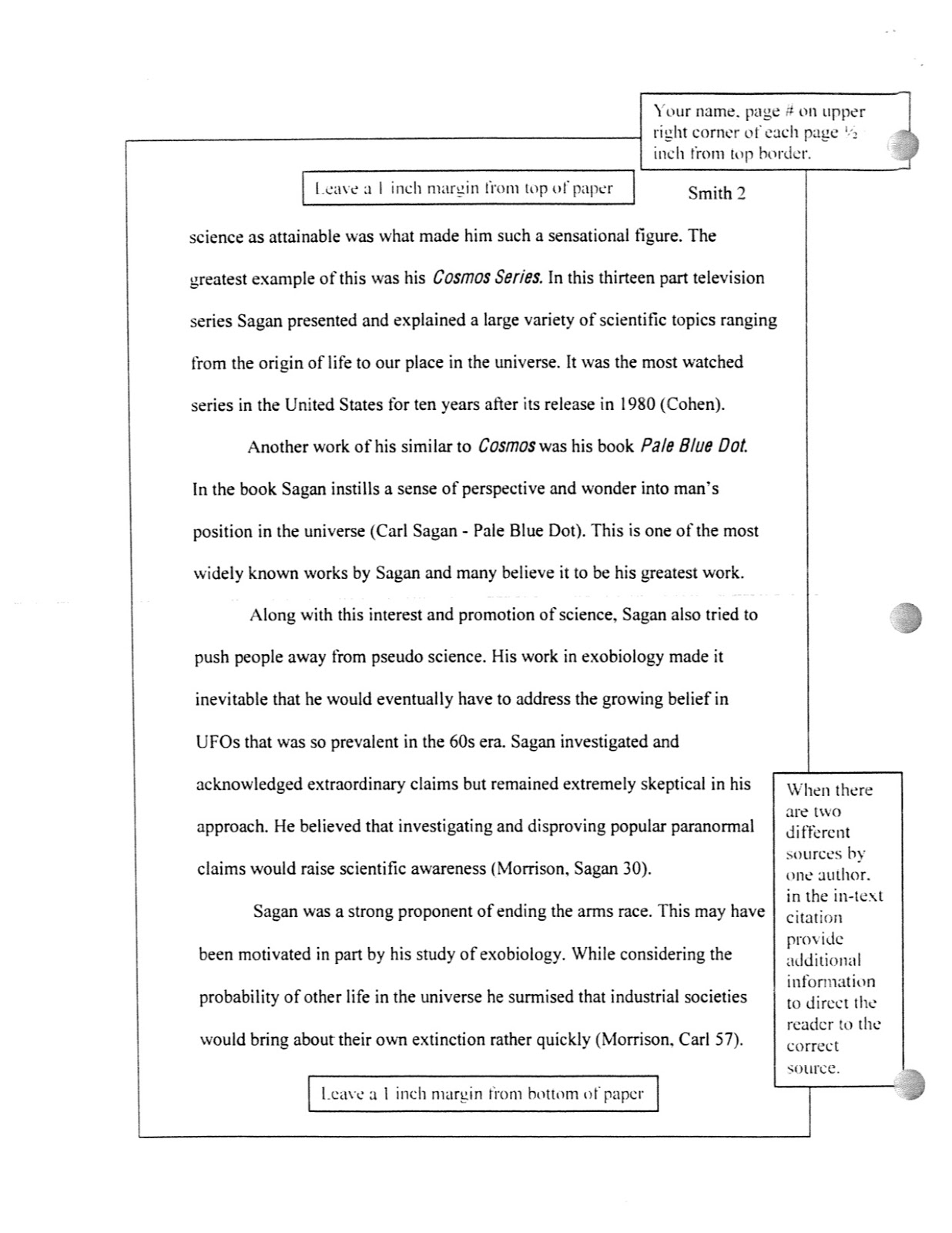 The Writing Center Blog Example Of A Mla Style Research Paper