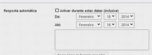 Email de reposta automática no Yahoo