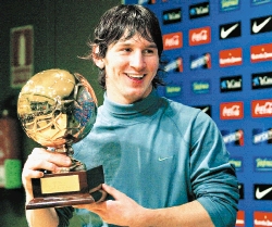 Messi was only 17 years,