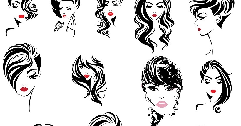 Download digitalfil: Woman Head Face svg,cut files,silhouette ...
