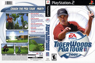 Jogo Tiger Woods PGA Tour 2001 PS2 DVD Capa