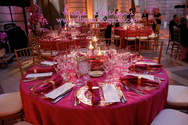 fuschia wedding decorations