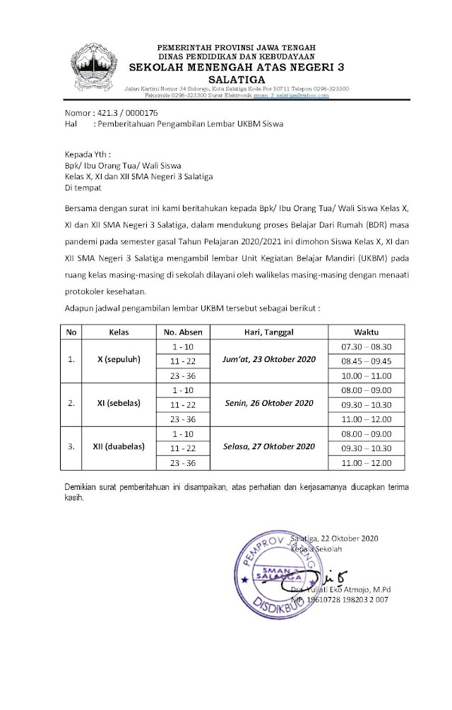 Pengambilan Unit Kegiatan Belajar Mandiri - UKBM