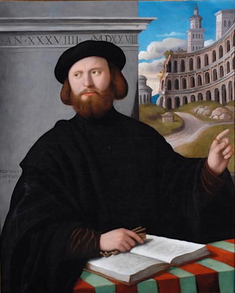 Domenico Capriolo (1494-1528) Portrait de Lelio Torelli, 1528 Bowes Museum