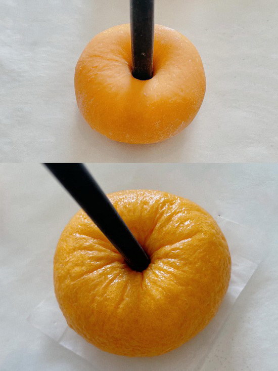 Cách làm bánh bao hình qua cam