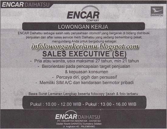 Loker Sales Encar DAIHATSU