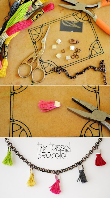 tiny tassel bracelet diy