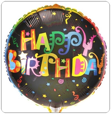 Balon Foil Bulat Motif HAPPY BIRTHDAY / Balon Foil Bulat 