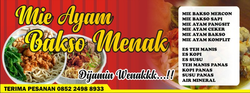 Download Gratis Contoh Spanduk Mie  Ayam  Format CDR  KARYAKU