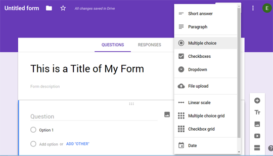 How to Change Type of your Question in Google Form