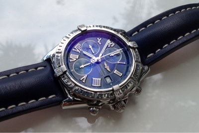 Jam Tangan Second: (SOLD) Breitling Crosswind A13355 Blue Dial