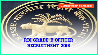 RBI Grade-B Officer Recruitment 2015 