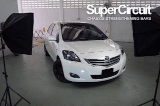 SUPERCIRCUIT chassis strengthening bars and braces made for the 2nd generation Toyota Vios NCP93