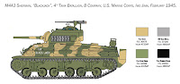 Italeri 1/35 M4 SHERMAN U.S. MARINE CORPS (6583) Colour Guide & Paint Conversion Chart