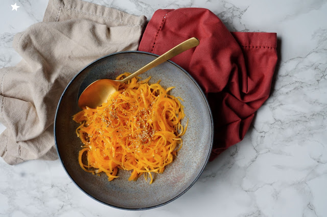 tagliatelles butternut cru rawfood