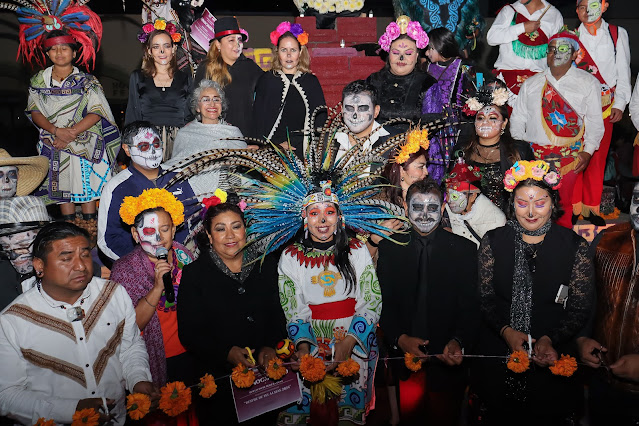 Realiza Gobierno de Cholula el "Desfile de las Almas Cholultecas"
