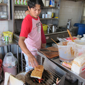 Kaya and Butter Toast @ Kheng Guan Hiong Kopitiam in Pontian, Johor