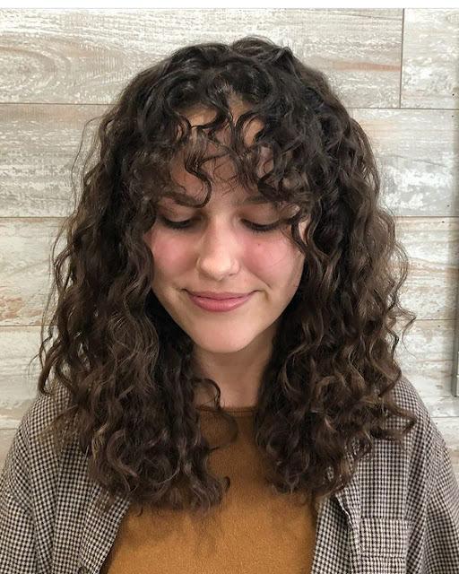 beachy curls for face framing hair
