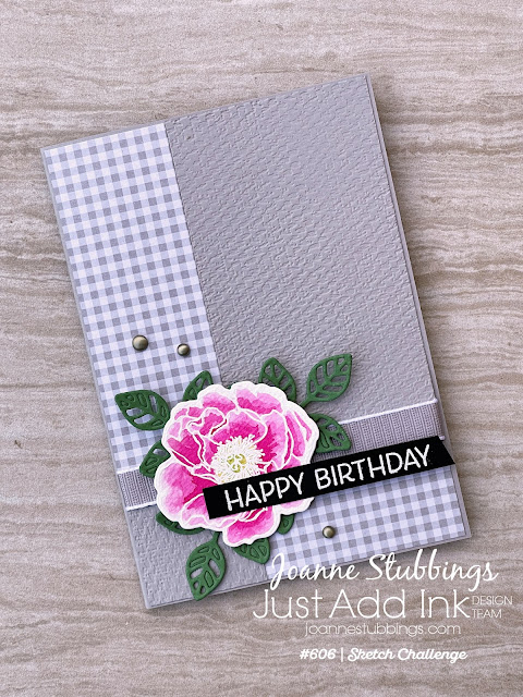 Jo's Stamping Spot - Just Add Ink Challenge #606 using Happiness Abounds stamp set by Stampin' Up!