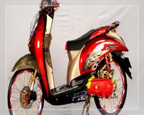 44 Gambar modifikasi scoopy pgm fi lama velg 17 14 retro 