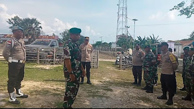 Tingkatkan Sinergitas TNI-Polri, Kapolsek Rote Timur Gelar Apel Pagi Bersama TNI
