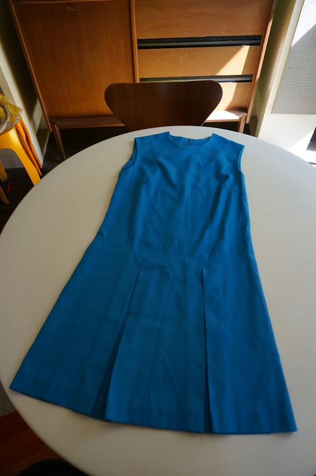 vintage dress 1960 1970 sleeveless twiggy mod 60s 70s