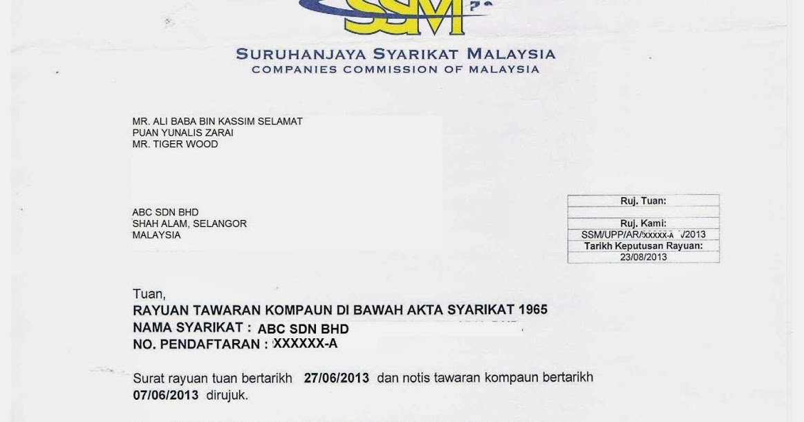 Contoh Surat Rayuan Pengurangan Cukai Lhdn - Contoh Dhi