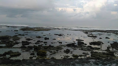 gugusan karang pantai karapyak