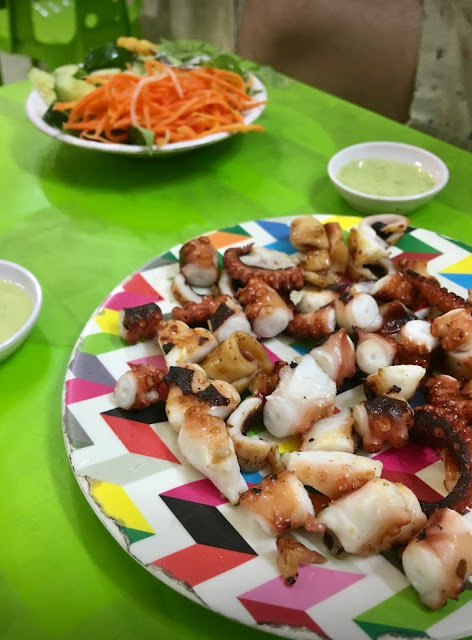 Grilled Octopus at Bach Tuoc Nuong, Tan Dinh, District 1