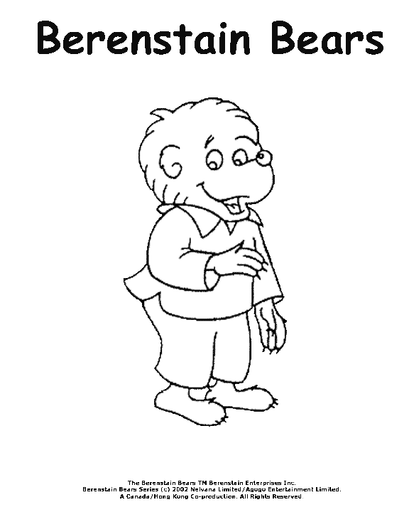 berenstain bears coloring pages