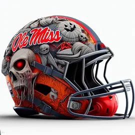 Ole Miss Rebels Halloween Concept Helmets