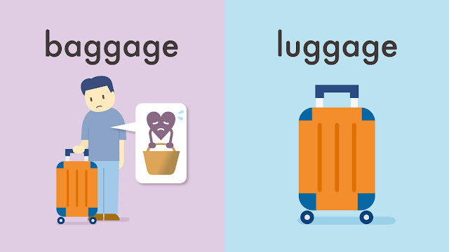 baggage と luggage の違い