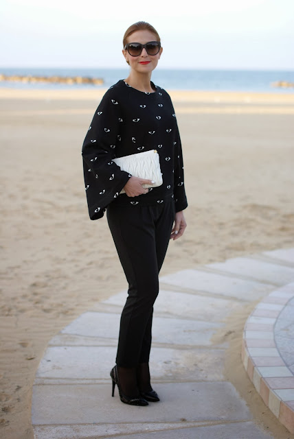 Kenzo eye print kimono sweatshirt, geisha style sweater, Fashion and Cookies, fashion blogger