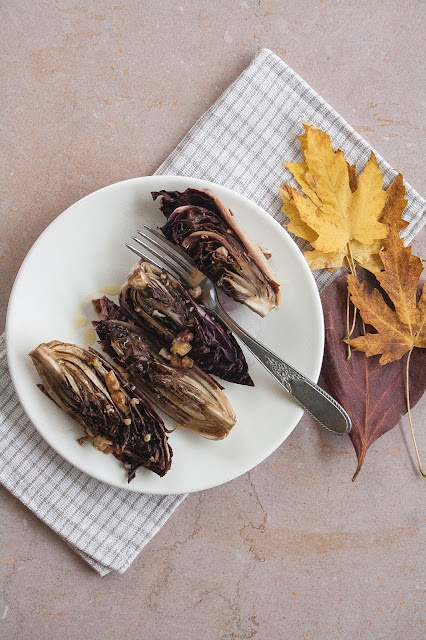 Radicchio al forno con noci