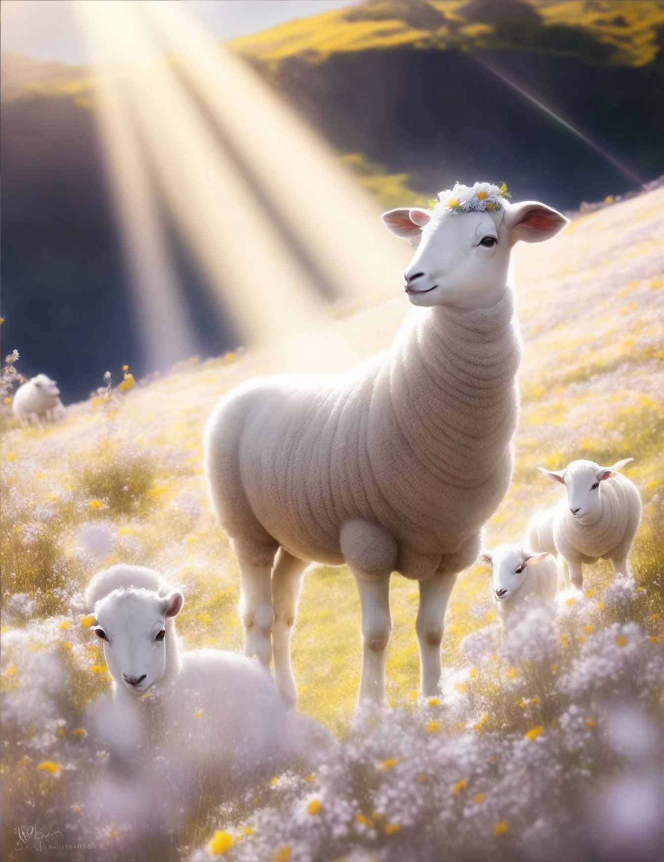 A Regal Lamb Ai Art by #PQCBlog on Leonardo.ai