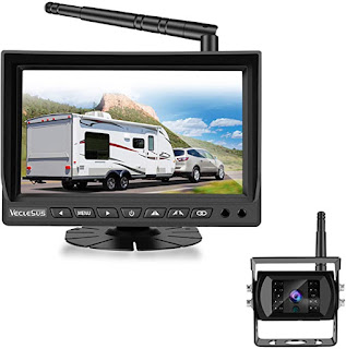 Wireless Backup Camera for RV Truck Trailer Bus, VECLESUS VMW7 1080P Digital Wireless Backup Camera System, IP69k Waterproof, Super Night Vision, Maximum Transmission Distance Over 100FT(30M)