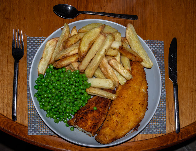 Photo of our delicious fish and chips supper