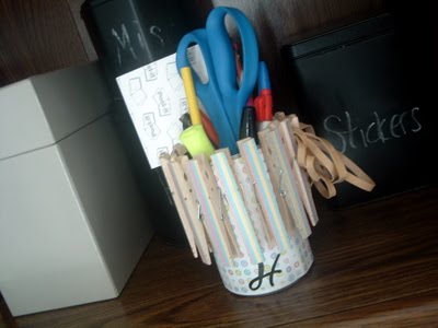 Recycled Can Desk Organizer - * THE COUNTRY CHIC COTTAGE (DIY ...