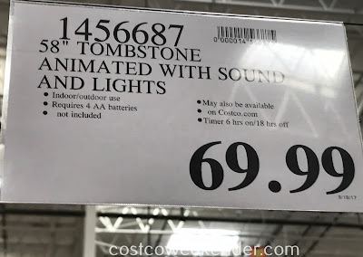 Costco 1456687 - Deal for the 58in Talking Tombstone with Lights and Sounds at Costco