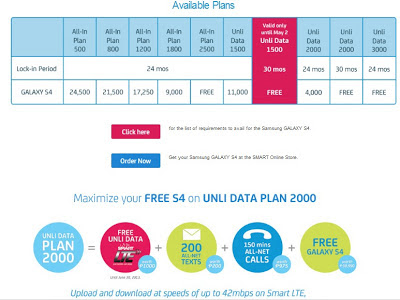 Smart Samsung Galaxy S4 postpaid pricing