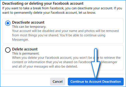 Facebook Account को Delete और Deactivate कैसे करें? Full Guide In Hindi