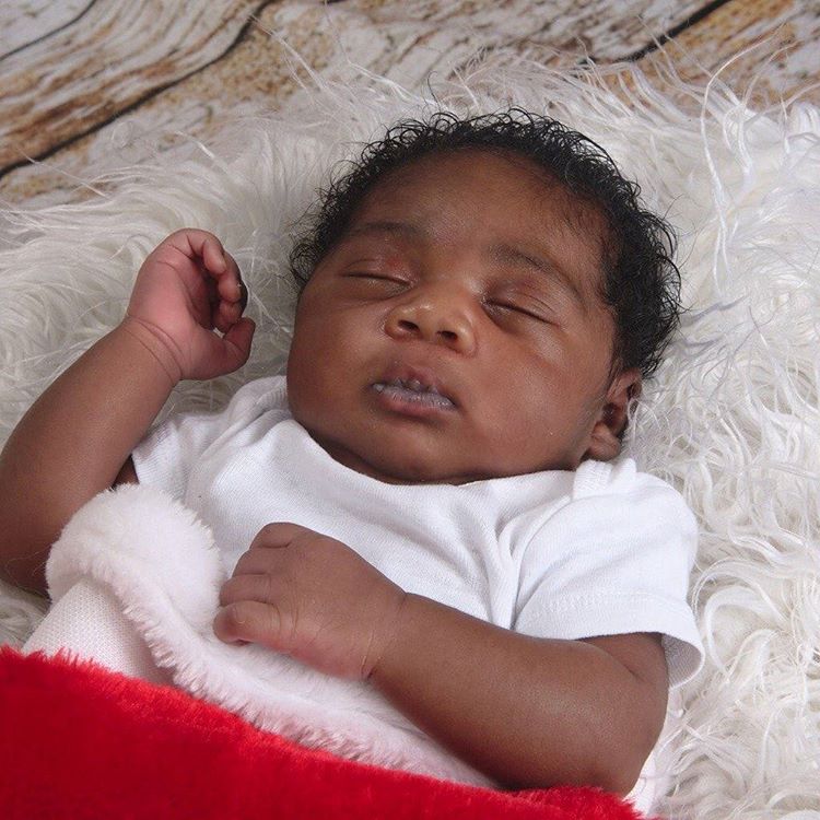 mercy johnson shows off-her new born