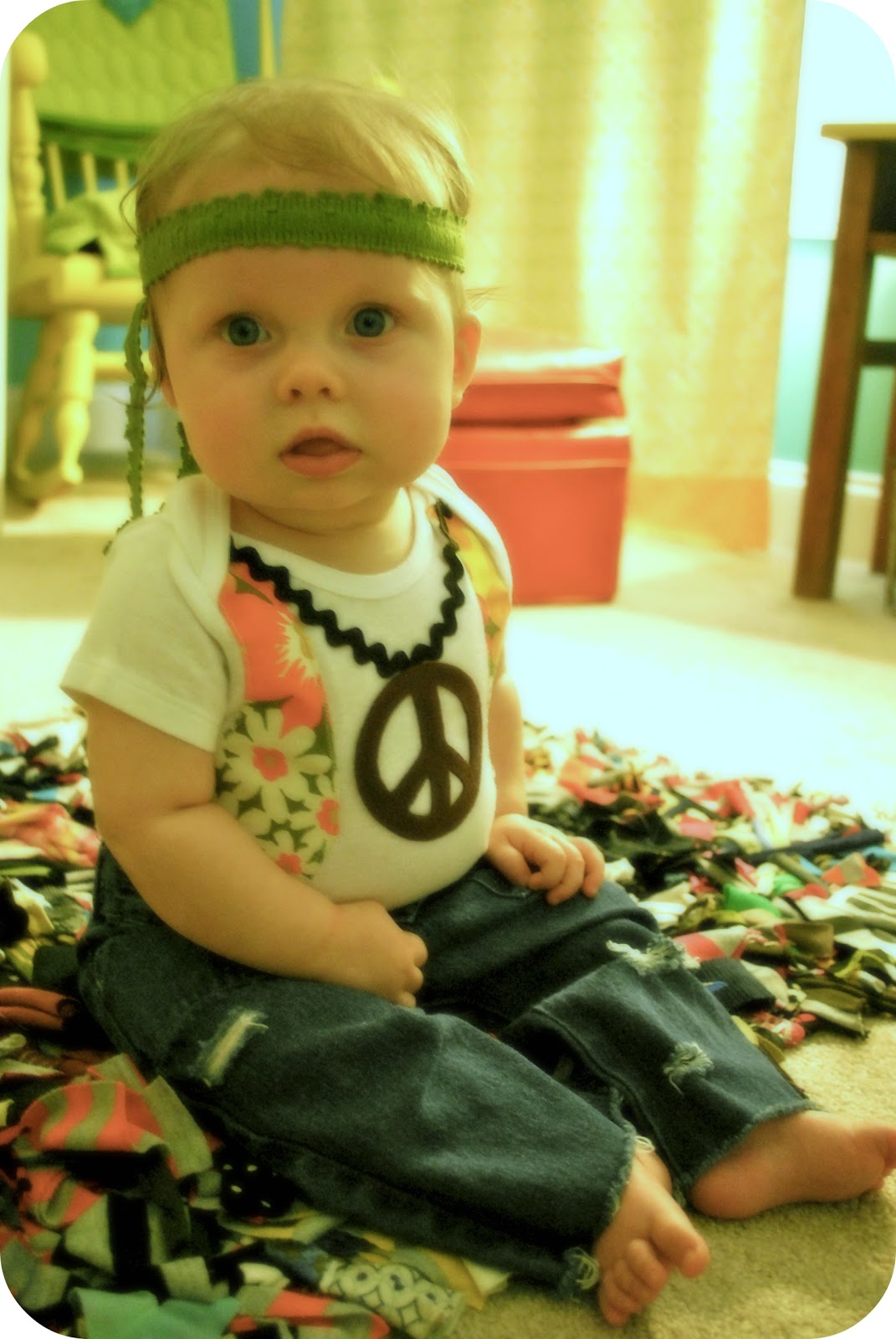 Life as a Thrifter: Hippy Baby Costume Tutorial