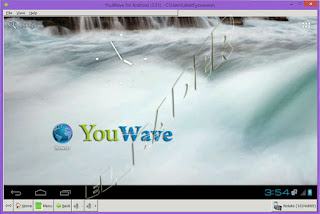 برنامج يو ويف الواجهة الرئيسية YouWave main screen 