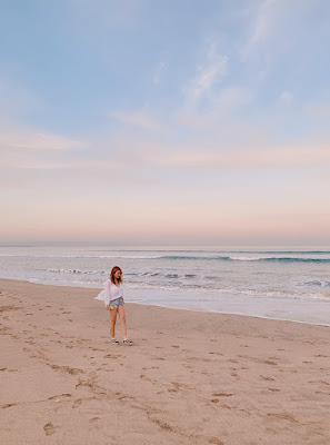 morning walk by the beach at Legian beach