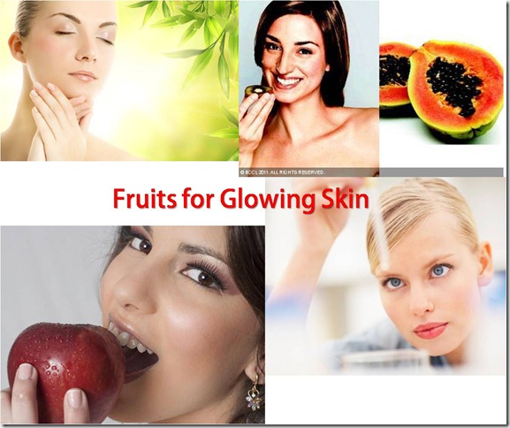 glowing skin fruits