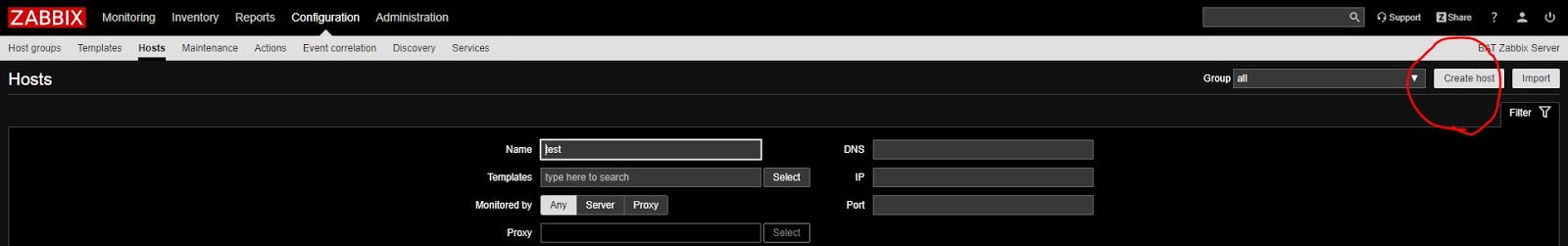 How to Add a Host in Zabbix Server