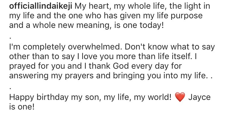 Linda Ikeji Celebrates Her Son S 1st Birthday Nigeria News Africa News World News Nollywood Times